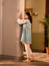 Azara Kurta with Border white Dhoti Pants